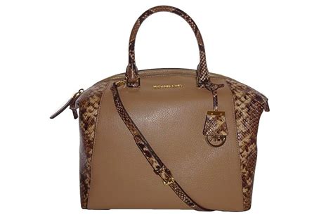 michael kors riley python|Michael Kors Riley Large Satchel Dark Khaki Python Leather Bag.